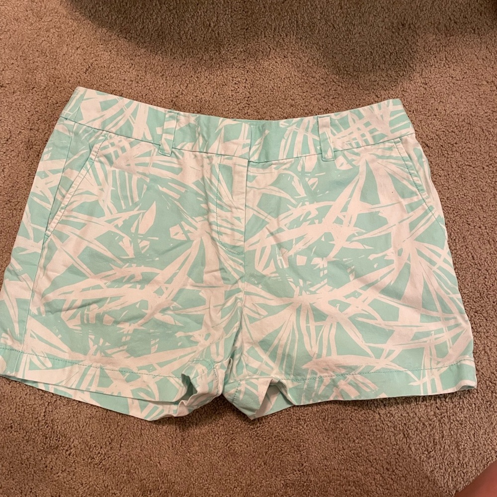 Loft Tropical blue and white shorts